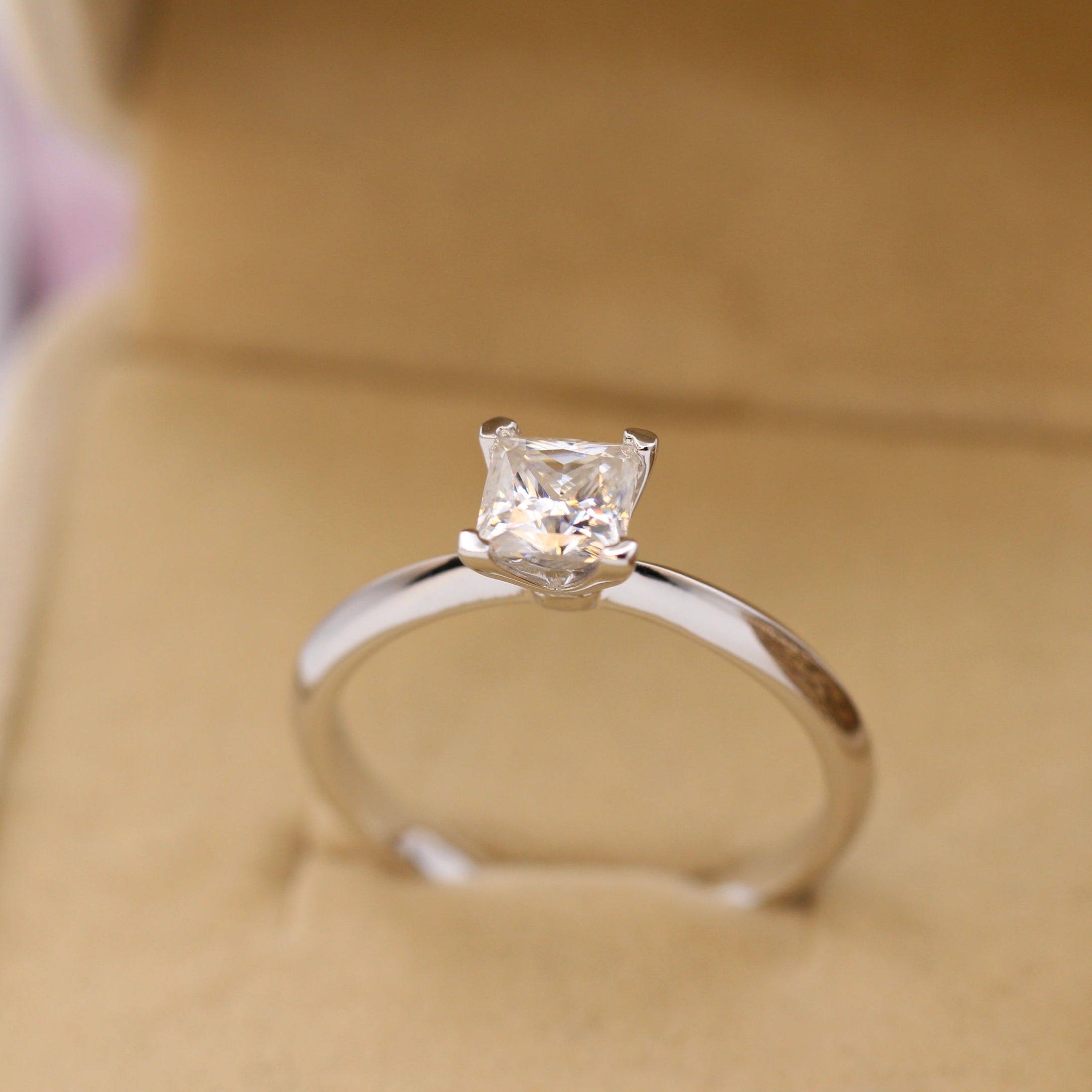 Eleanor Princess Cut Engagement Ring - 1 Carat