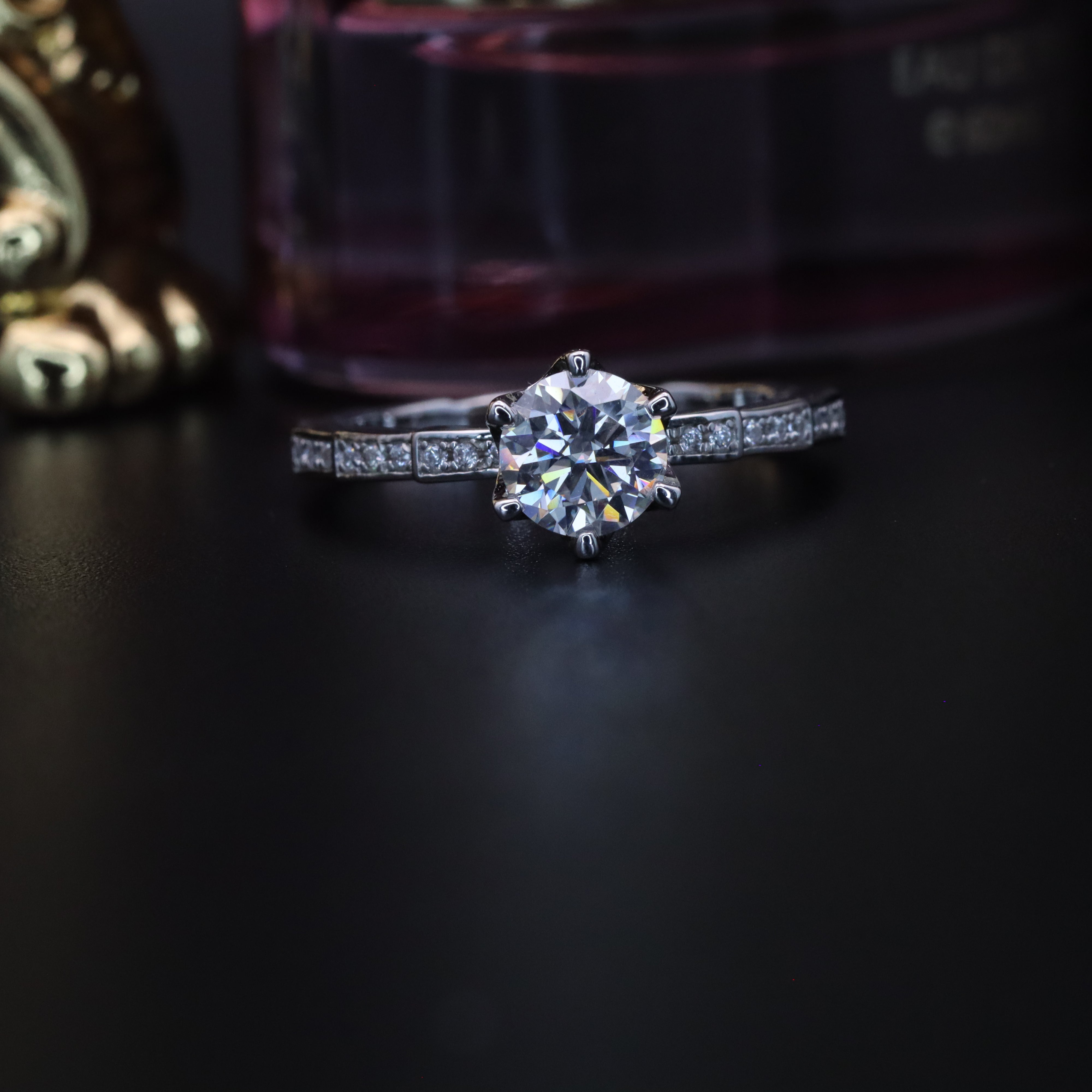 4-Carat Moissanite Luxury